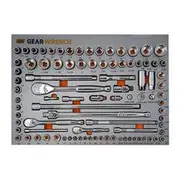 GearWrench 90 Piece 1/4", 3/8", 1/2" Socket Set in EVA Foam Tray- 83992