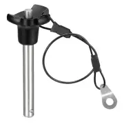 304 Stainless Steel Push-Button Locking Pin with 24.5cm Rope (8mm-51mm)
