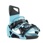 Nidecker Supermatic Snowboard Bindings (Medium, Escape Cyan)