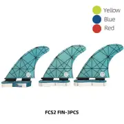 FCS Honeycomb Surfboard Shark Fin G5/G7 Surfing Thruster SUP Longboard Fins 3PCS