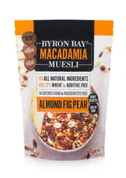 Byron Bay Macadamia Muesli Almond Fig and Pear Honey Roasted 450g