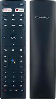 Allimity Replacement Voice Remote Control fit for Blaupunkt Smart Android LED TV BP420FSG9200 BP320HSG9200 BP580USG9200 BP500USG9200 BP750USG9200 BP700USG9200 BP650USG9200 BP600USG9200