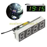 3 in 1 Green LED DS3231SN Digital Clock Temperature Voltage Module Electronic AU