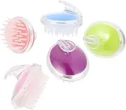 KOCKSHION 5Pcs Handheld Silicone Scalp Massage Combs Hair Cleaning Brush for Deep Cleansing and Relaxation for Shampooing and Scalp Care for Oily Hair Treatment