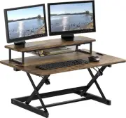 36-Inch Height Adjustable Standing Desk Converter Sit to Stand Riser Workstatio