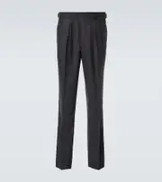 [Rubinacci] Rubinacci Manny virgin wool straight pants UK 34 grey