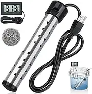 2000W immersion Water Heater with LCD Thermometer