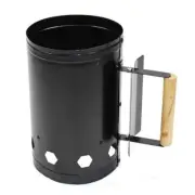 Fast Fire Starter Bucket Iron Ignition Charcoal Barrel Outdoor BBQ Rack Tools