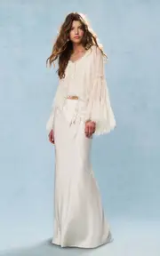 [LoveShackFancy] Darline Chiffon Silk Top