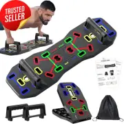 Push Up Board Foldable 10 in 1 Multi Function Handles Strength Training Portable