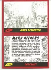 2017 Topps Mars Attacks The Revenge 55 Pencil Red Parallel Card Set #ed / 99