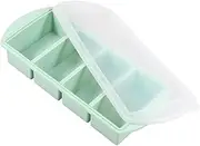 UKQRRTC Silicone Freezer Tray, Large Capacity Leak Proof Soup Freezer Container Molds, Versatile Ice Cube Freezer Molds, Easy to Clean Silicone Soup Portion Tray (4 Grids)