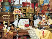 Buffalo Games - Charles Wysocki - Maggie The Messmaker - 1000 Piece Jigsaw For -