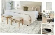 Machine Washable Area Rugs for Living Room, Non-Slip Beige 6' x 9' Light Beige