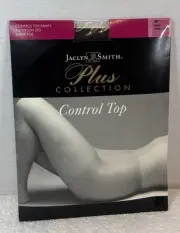Women's Control Top Pantyhose Jaclyn Smith Plus Collection Size E NAVY 7657