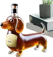 Whiskey Bottles | Fun Dachshund Whiskey Bottle,Funny Safe Liquor Flask for Men Dad Husband Lovers Enthusiasts Collector