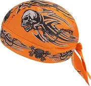 Skull Cap Motorcycle Helmet Liner Biker Head Wrap Cover Scarf Pirate Hat Bandana Running Beanie Cap