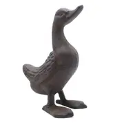 Mr Gecko Cast Iron Duck Hand Made Antique Rust Decor Figurine Statue