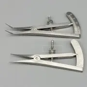 Dental Castroviejo Bone Caliper Gauge Implant Measuring Ruler Instruments Short