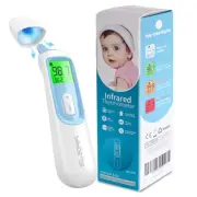 Ear Thermometer for Baby, Infrared LCD Thermometer with Automatic Switching M...
