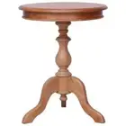 vidaXL Side Table Natural 50x50x65 cm Solid Mahogany Wood HEE