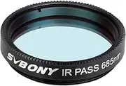 SVBONY SV183 Telescope Filter, IR Pass Filter, 1.25 Inch 685nm Reduce The Effects of Seeing for Planetary Photography Contrast Enhancement