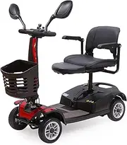 3 Wheel Mobility Scooters for Adults, Compact Electric Scooter Folding Travel Mobility Scooter with Armrests for Seniors Elderly Maximum Weight Capacity 120Kg