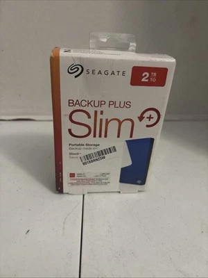 Seagate Backup Plus Slim+ USB 3.0 2TB External Hard Drive HDD SEALED