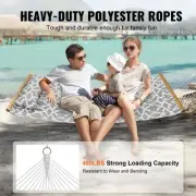 Double Quilted Fabric Hammock 12FT Large Two Person with Pillow and Spreader