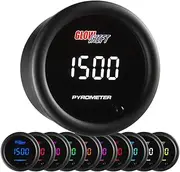 GlowShift 10 Color Digital Pyrometer EGT Gauge