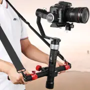 Dual Handheld Gimbal Stabilizer Holder Bracket Shoulder Straps for DSLR Camera
