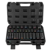 35pc Cr-Mo 1/2" dr. 8-32mm Regular & 10-32mm Deep Impact Socket Set All-in-One