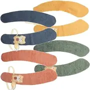 LIFKICH 4Pairs Warm Toilet Seat Pads Self Adhesive Fuzzy Toilet Seat Cushions Washable Soft Durable Easy to Cut Winter Comfort for Home Use