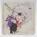 【旅人事務所】日本SWEETS PARADISE餐廳限定特典FGO FATE 絕對魔獸戰線巴比倫尼亞 梅林 服務生 杯墊