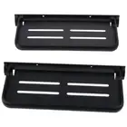 2 Pack Space Aluminum Floating Shelf Black Towel Holder Bathroom Laundry Room