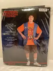 New Stranger Things Dustin Costume Kit Child Standard Halloween Dress Up