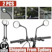 2x 360 Flexible Bike Handlebar Rear View Mirror Bicycle Cycling Safety Rearview