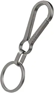 [VALICLUD] Titanium Alloy Key Buckle Lightweight Portable Key Ring for Men Stylish Waist Belt Adornment present for Family Friends Durable Resistant Design