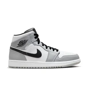 NIKE AIR JORDAN 1 MID 男 籃球鞋 運動鞋 AJ1 喬丹 灰白-554724092