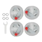 4PCS Solar Energy Car Wheel LED Flashing Light Wheel Hub Tire Valve Cap Lamp
