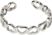 Loving My Bump 925 Sterling solid Silver Adjustable Mixed Design Open Toe Ring Rings finger ring women Gift