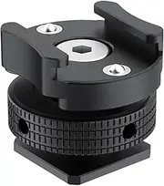 Quick Release Microphone Cold Shoe Bracket Holder With Stable For Live Streaming 360 Degree Rotation