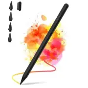 Stylus Pen for iPad 2018-2024, 2X Fast Charge iPad Pencil 2nd Generation Black