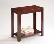 Brand New 24''H CLASSIC style designed ESPRESSO FINISH CHAIR SIDE TABLE - ASDI