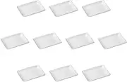 Set of 10 Snow Lattice 8.0 Grate Baking Dishes [8.3 x 5.7 x 1.1 inches (21 x 14.5 x 2.8 cm) | Setomonohonpo