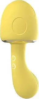 Clitoral Sucking Vibrator with Heating & 10 Suction Modes, 42°C Thermostatic G-Spot, Nipple Stimulator, Body-Safe Silicone, Waterproof, Quiet Discreet Adult Sex Toys for Women (Yellow)