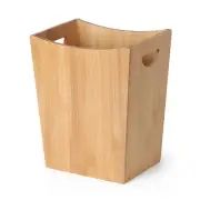 Bamboo Trash Can Wastebasket 2 Gallon Small Garbage Waste Basket Recycling Bin