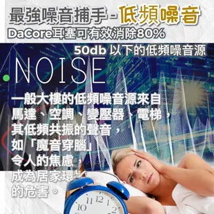 DaCore《新二代》透氣式睡眠耳塞 - 睡到自然醒 (6.6折)