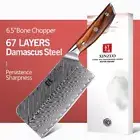 Butcher Knife 67 Layers Damascus Steel Wood Handle Cleaver Bone Chopper Slicing