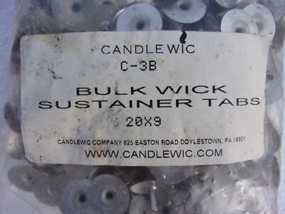 wick tabs Metal wick sustainer tabs bulk candle making supplies